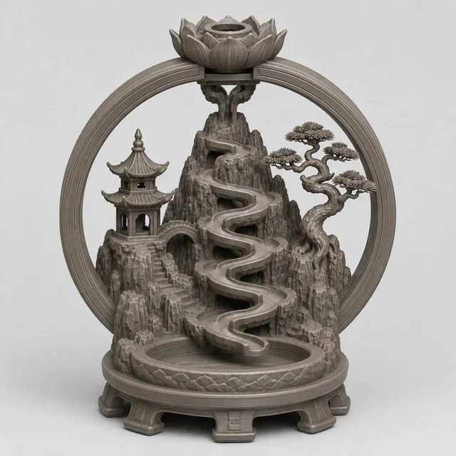 山水回流香摆件