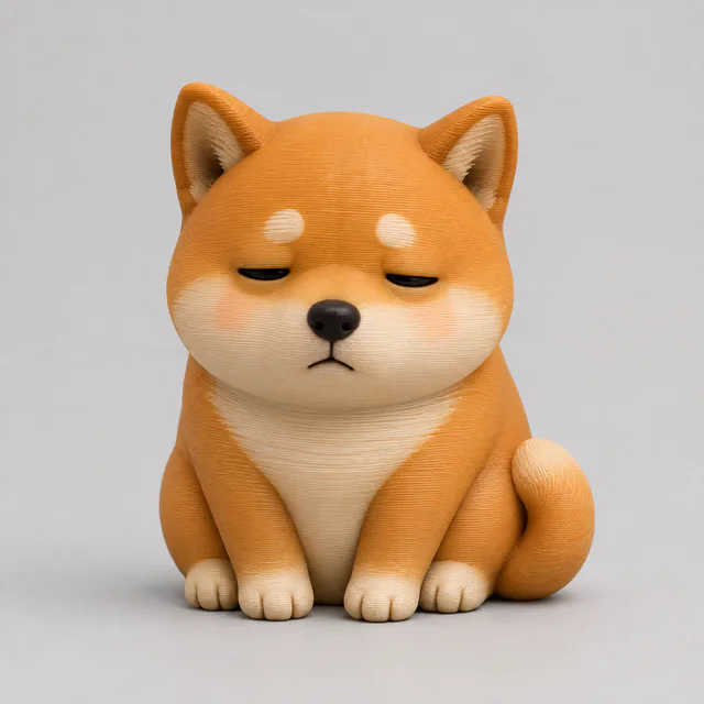 瞌睡的柴犬